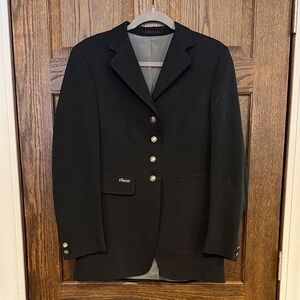 Pikeur Diana Black Equestrian Show Jacket | Dressage Competition Coat | US 12